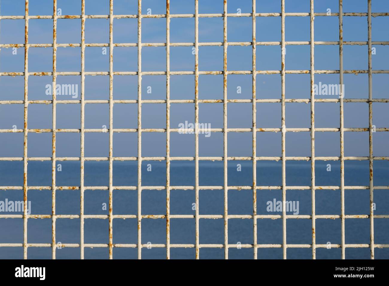 Metal grid Stock Photo