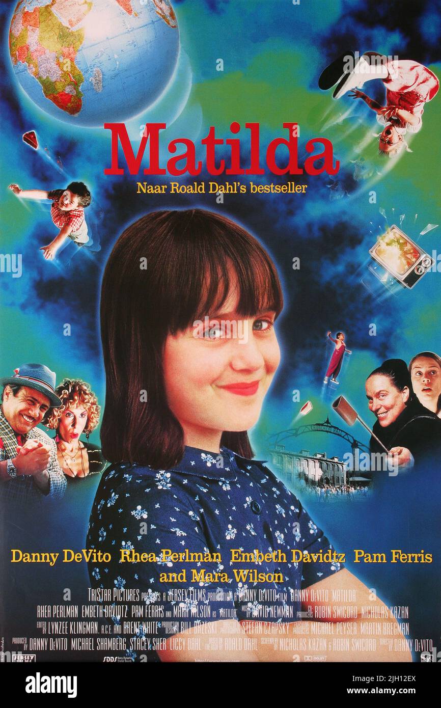MARA WILSON FILM POSTER, MATILDA, 1996 Stock Photo