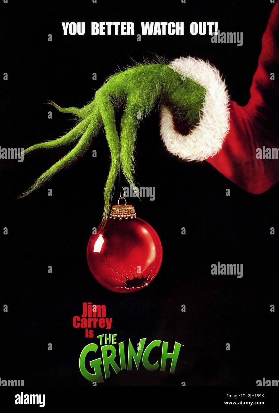FILM POSTER, HOW THE GRINCH STOLE CHRISTMAS, 2000 Stock Photo