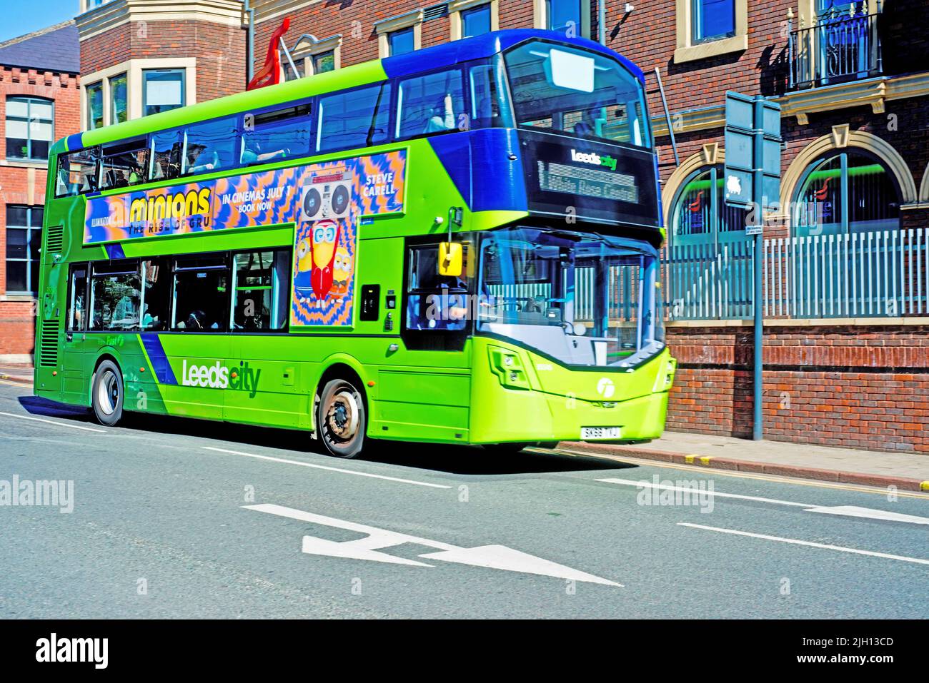 Leeds City Bus, Leeds, England Stock Photo