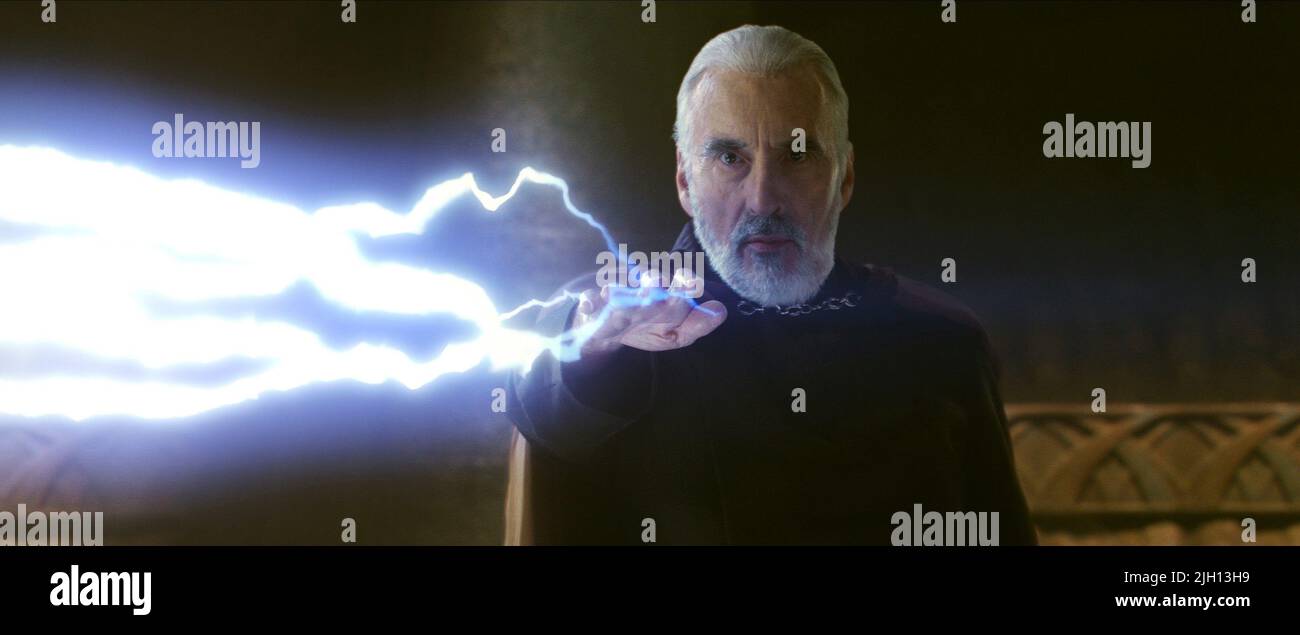 CHRISTOPHER LEE, STAR WARS: EPISODE II - ATTACK OF THE CLONES, 2002 Stock Photo