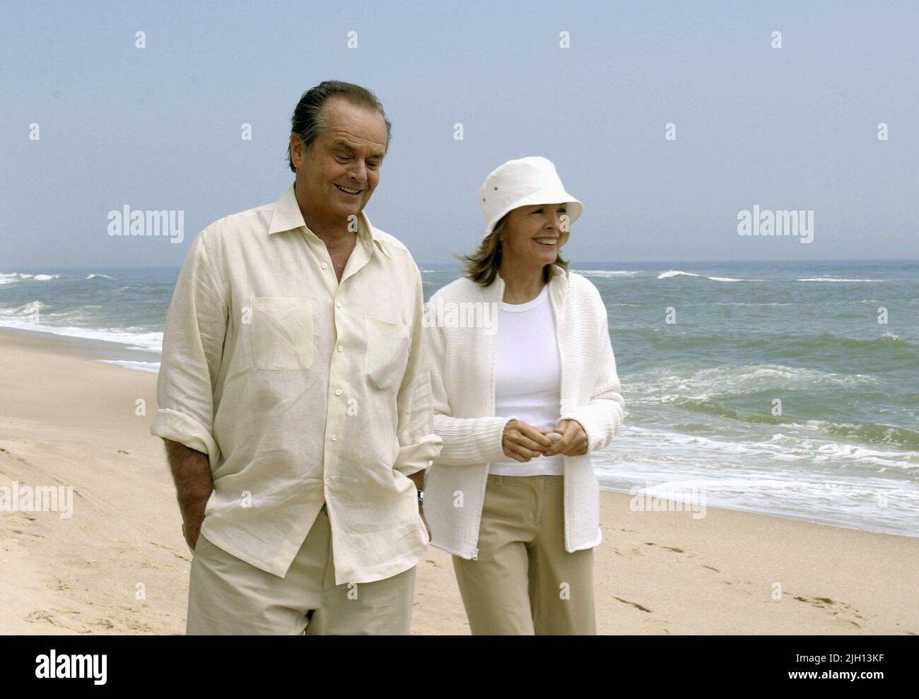 NICHOLSON,KEATON, SOMETHING'S GOTTA GIVE, 2003 Stock Photo