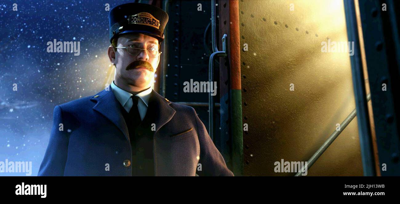 THE TRAIN CONDUCTOR, THE POLAR EXPRESS, 2004 Stock Photo