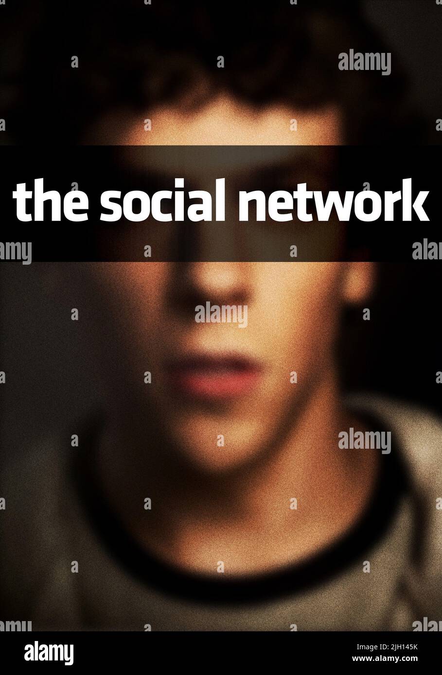 Jesse eisenberg poster the social network 2010 stock photo alamy