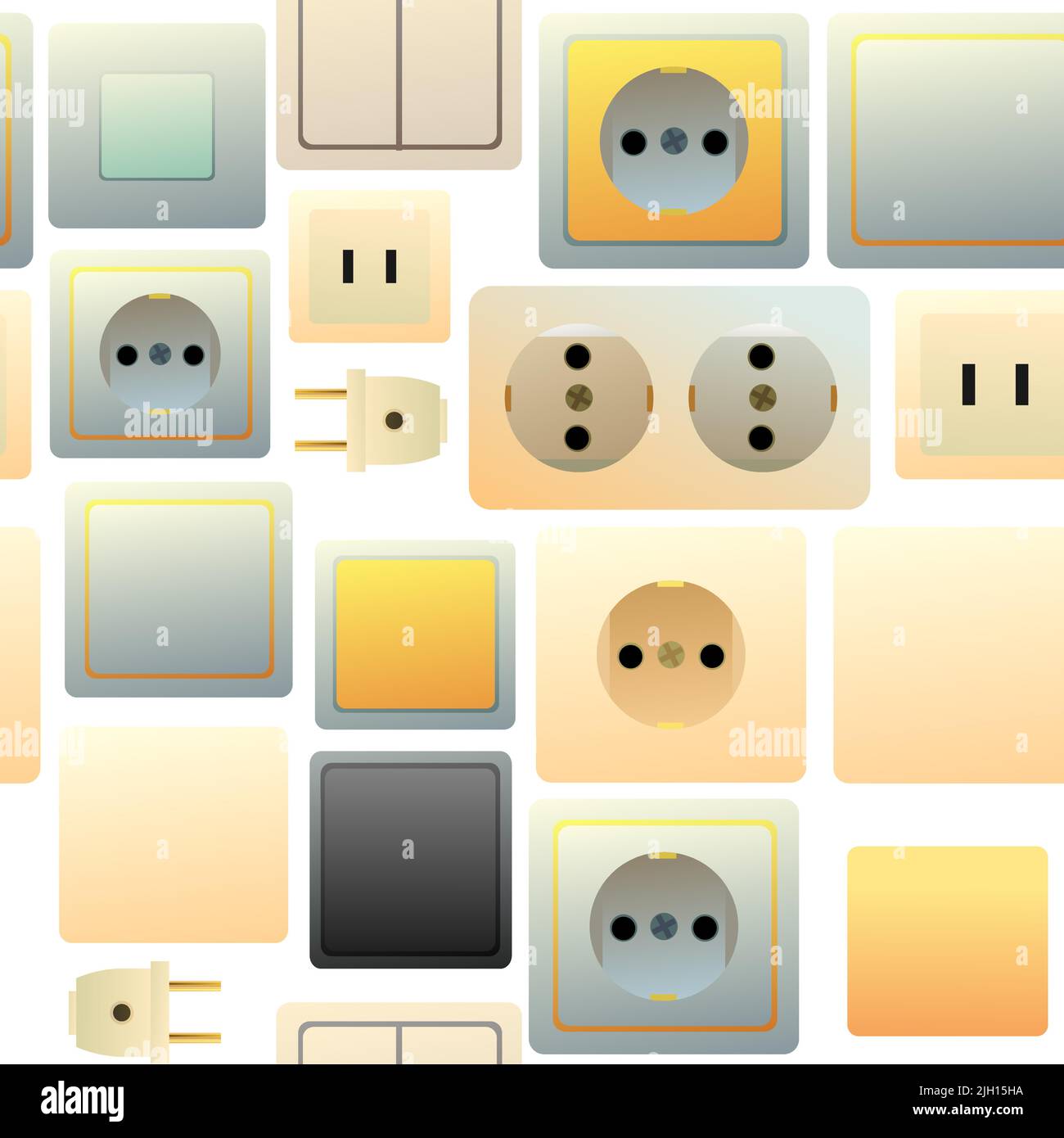 Sockets and switches. Electrical appliances for home network. Spare