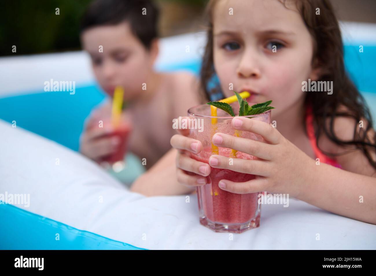 Baby drinking freshly juice hires stock photography and images Alamy