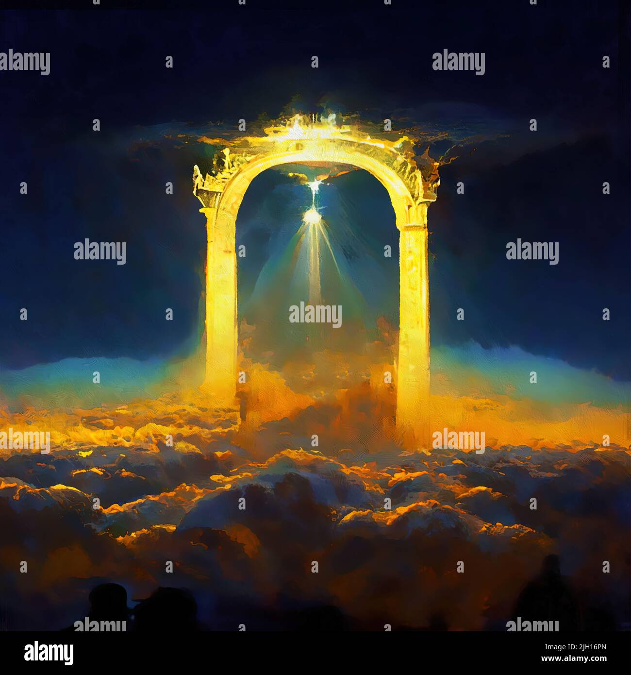 Ascending to the Gates of Heaven Stock Photo Alamy