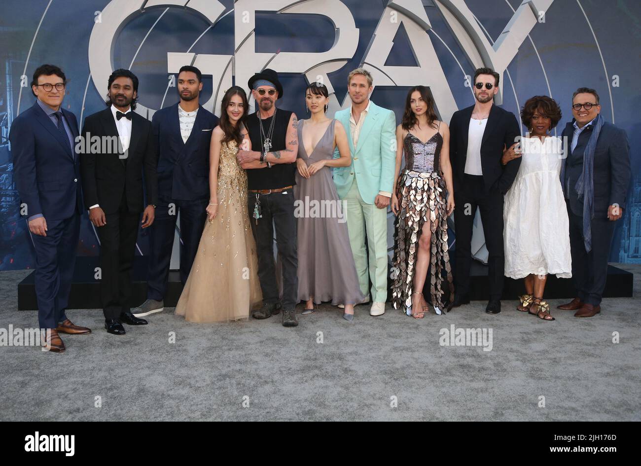 13 July 2022 Hollywood, California Dhanush, RegéJean Page, Julia