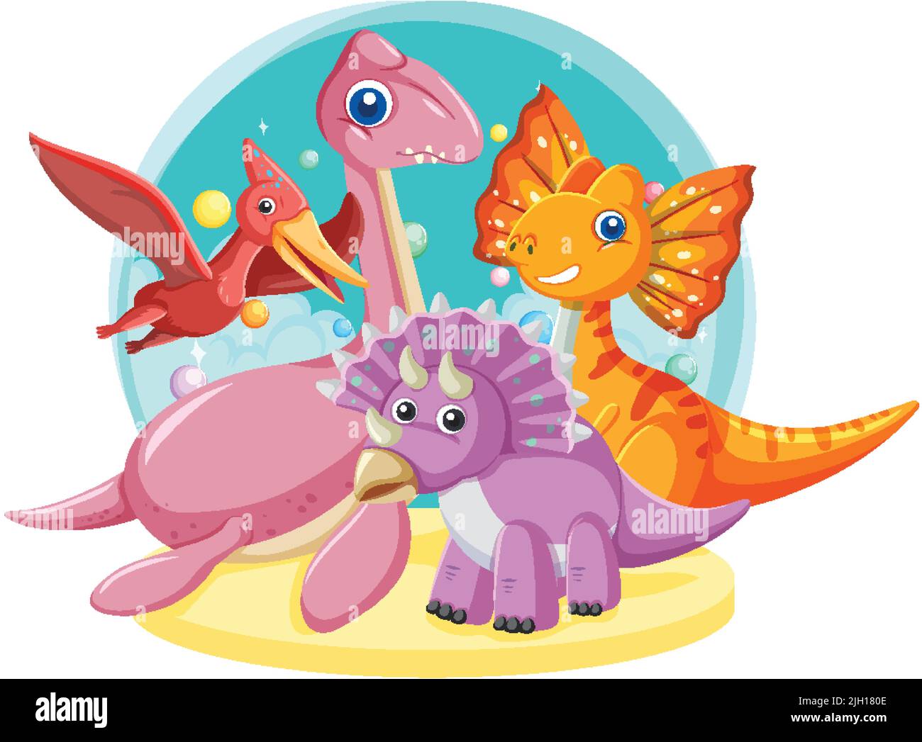 Cute stegosaurus dinosaur and baby illustration Stock Vector Image ...