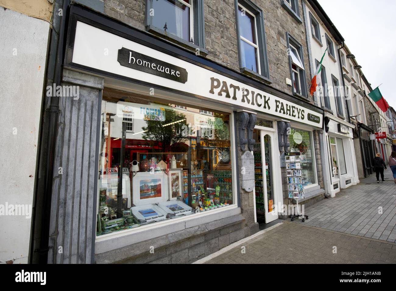patrick faheys homeware and giftware shop market street Castlebar county mayo republic of ireland formerly geeveys hotel where General Humbert stayed Stock Photo