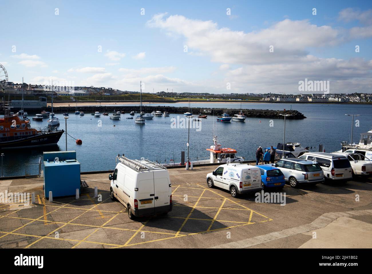 portrush harbour northern ireland uk Stock Photo