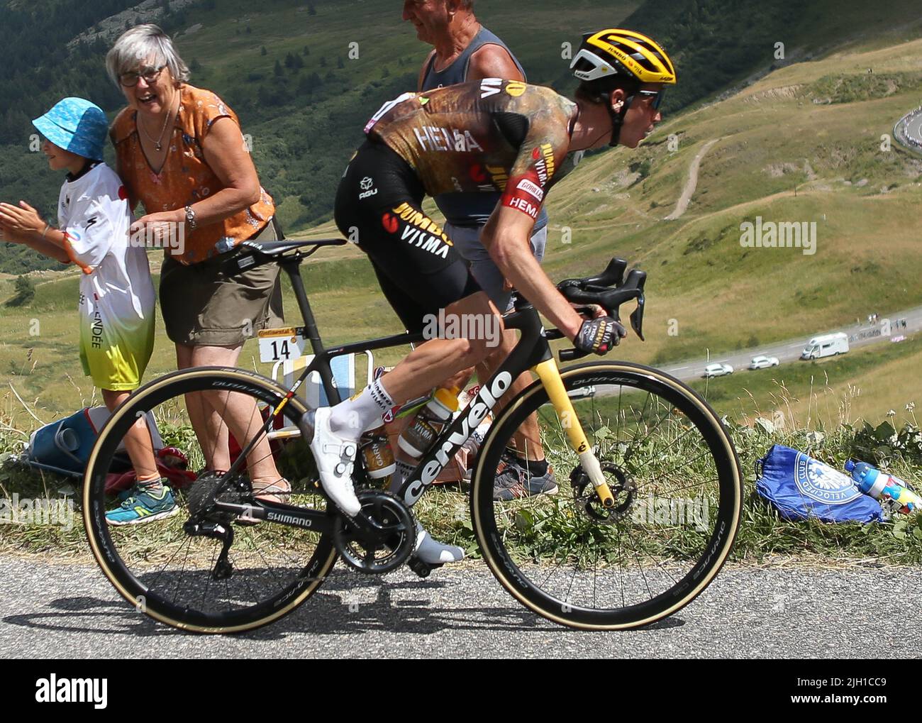 Sepp Kuss of JumboVisma during the Tour de France 2022, cycling race