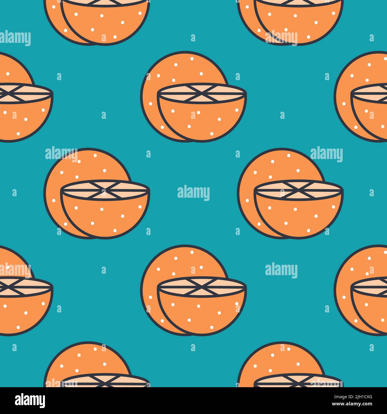 Oranges seamless pattern vector illustration Stock Vector Image & Art ...