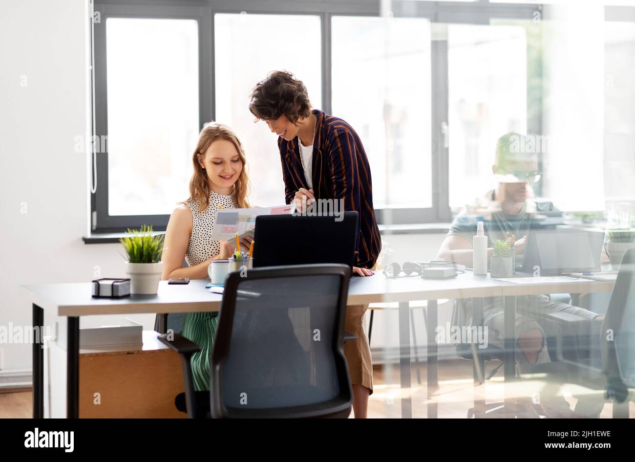 business team or startuppers working at office Stock Photo