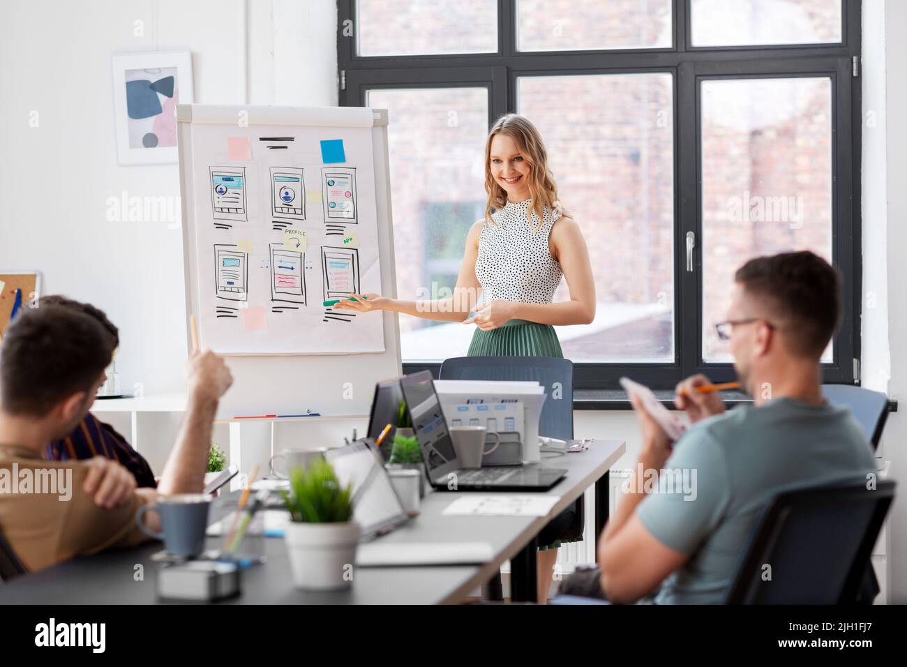 business team or startuppers working at office Stock Photo