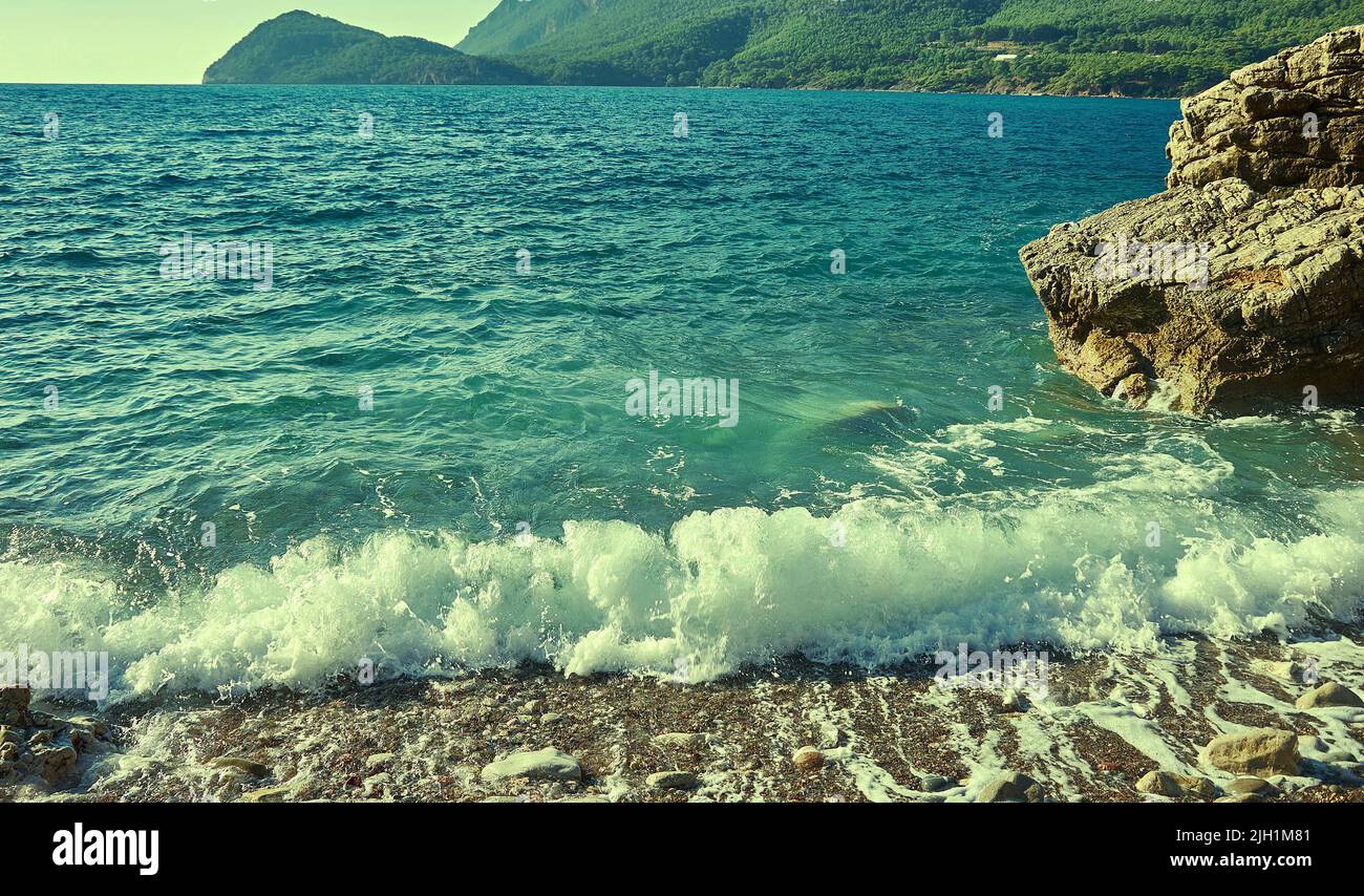 Turkish Riviera. Kumluca district of Antalya Province on the Mediterranean coast of Turkey Stock Photo