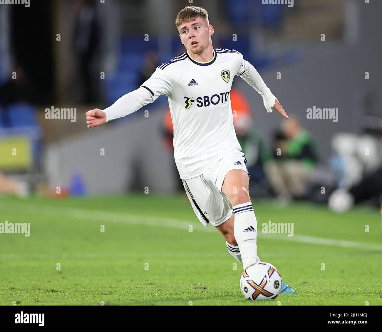 Leif Davis of Leeds United is seen dribbling Stock Photo Alamy