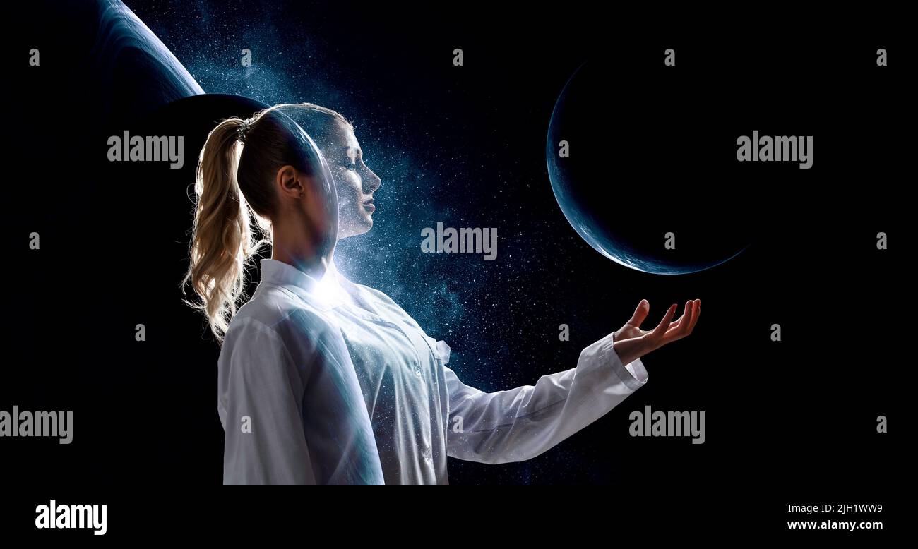 The universe within . Mixed media Stock Photo - Alamy