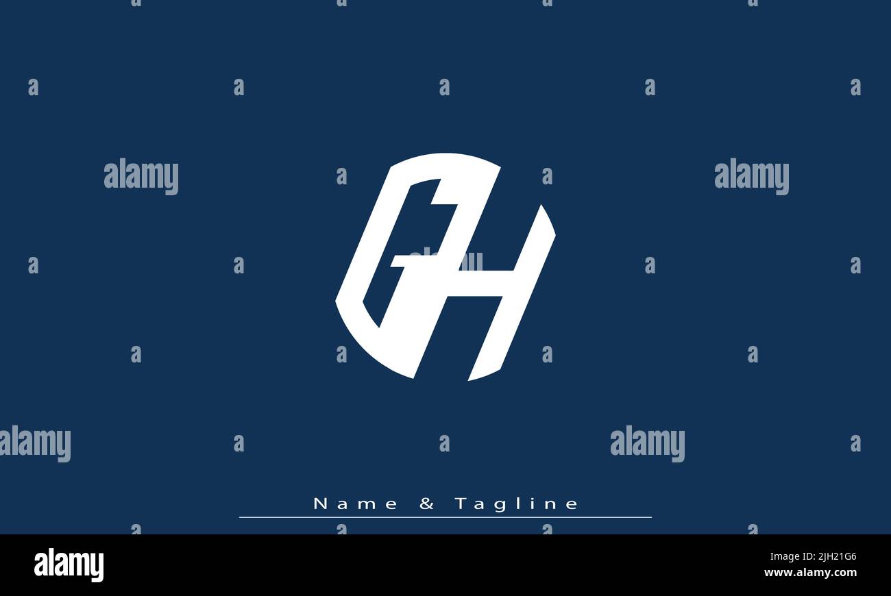 Alphabet letters Initials Monogram logo GH , HG Stock Vector Image ...