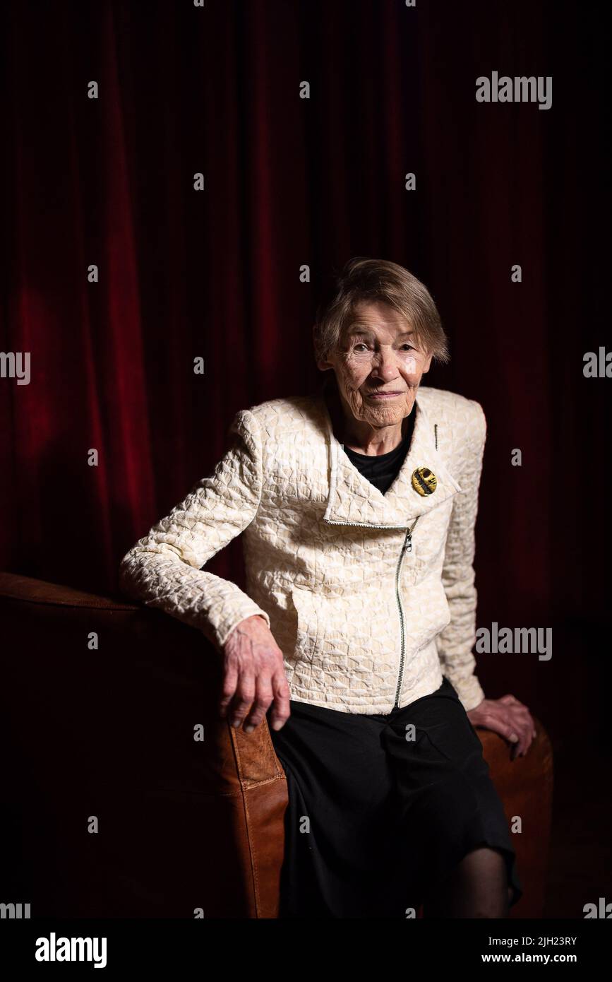 Actor and politician Glenda Jackson poses for a portrait ahead of an In Conversation event at the BFI Southbank in London. Stock Photo