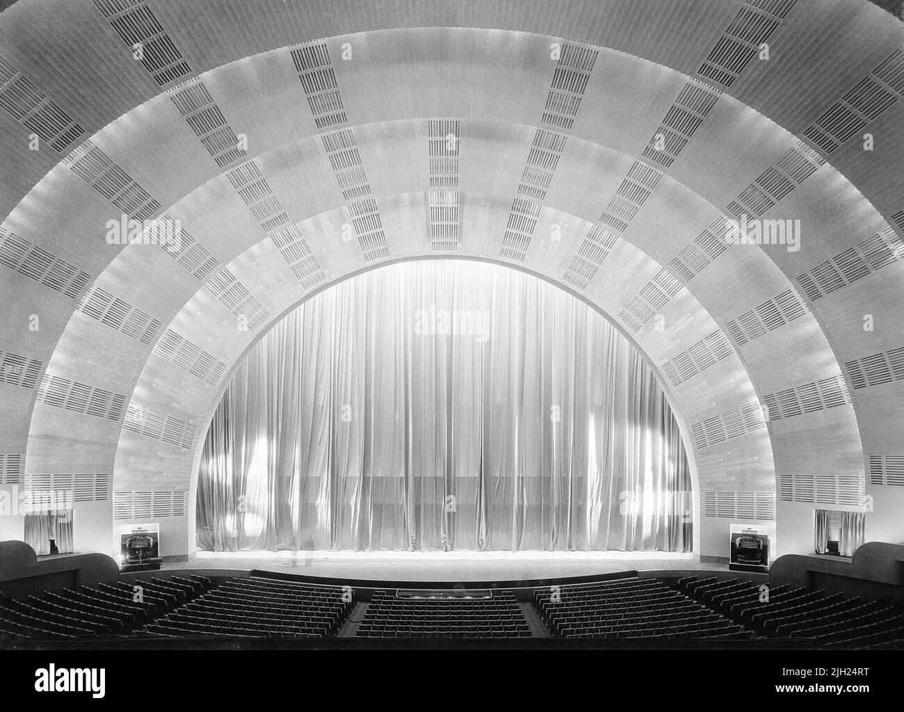 Interior View, Radio City Music Hall, New York City, New York, USA, Gottscho-Schleisner Collection, December 1932 Stock Photo