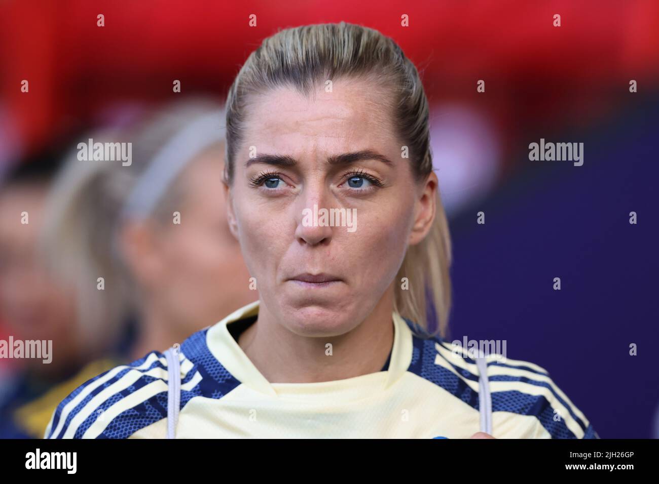 Sheffield, England, 13th July 2022. Linda Sembrant of Sweden looks on during the UEFA Women's European Championship 2022 match at Bramall Lane, Sheffield. Picture credit should read: Jonathan Moscrop / Sportimage Stock Photo