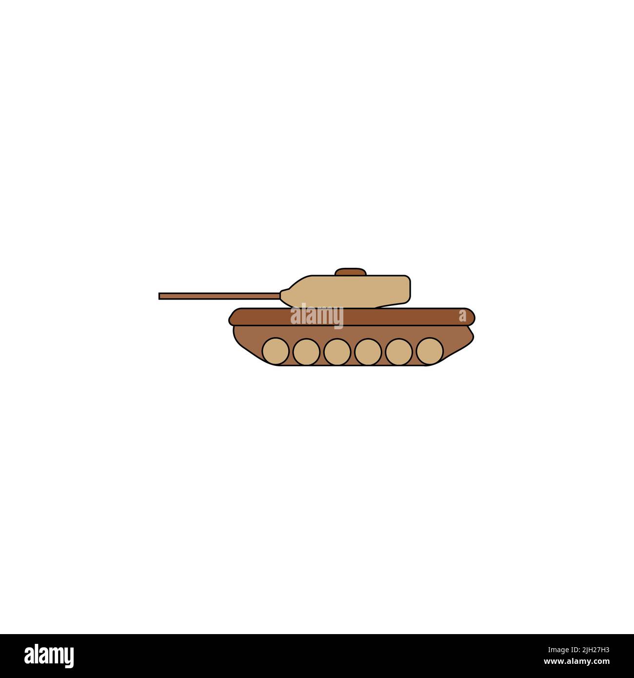 Vector tank Icon. Tank, war, army icon vector image. Can also be used for military. Suitable for use on web apps, mobile apps and print media. militar Stock Vector