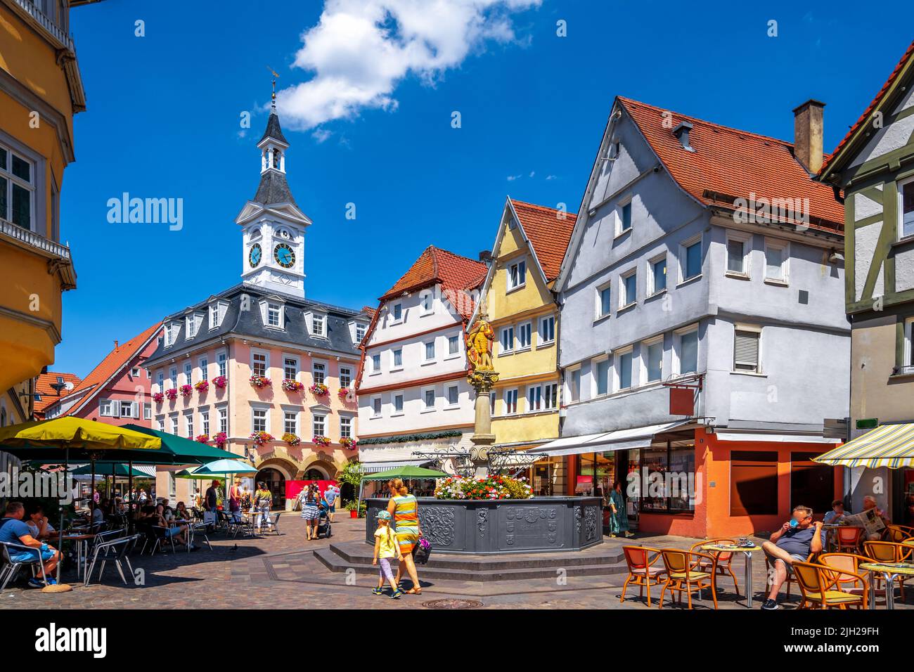 Historical city of Aalen, Germany Stock Photo