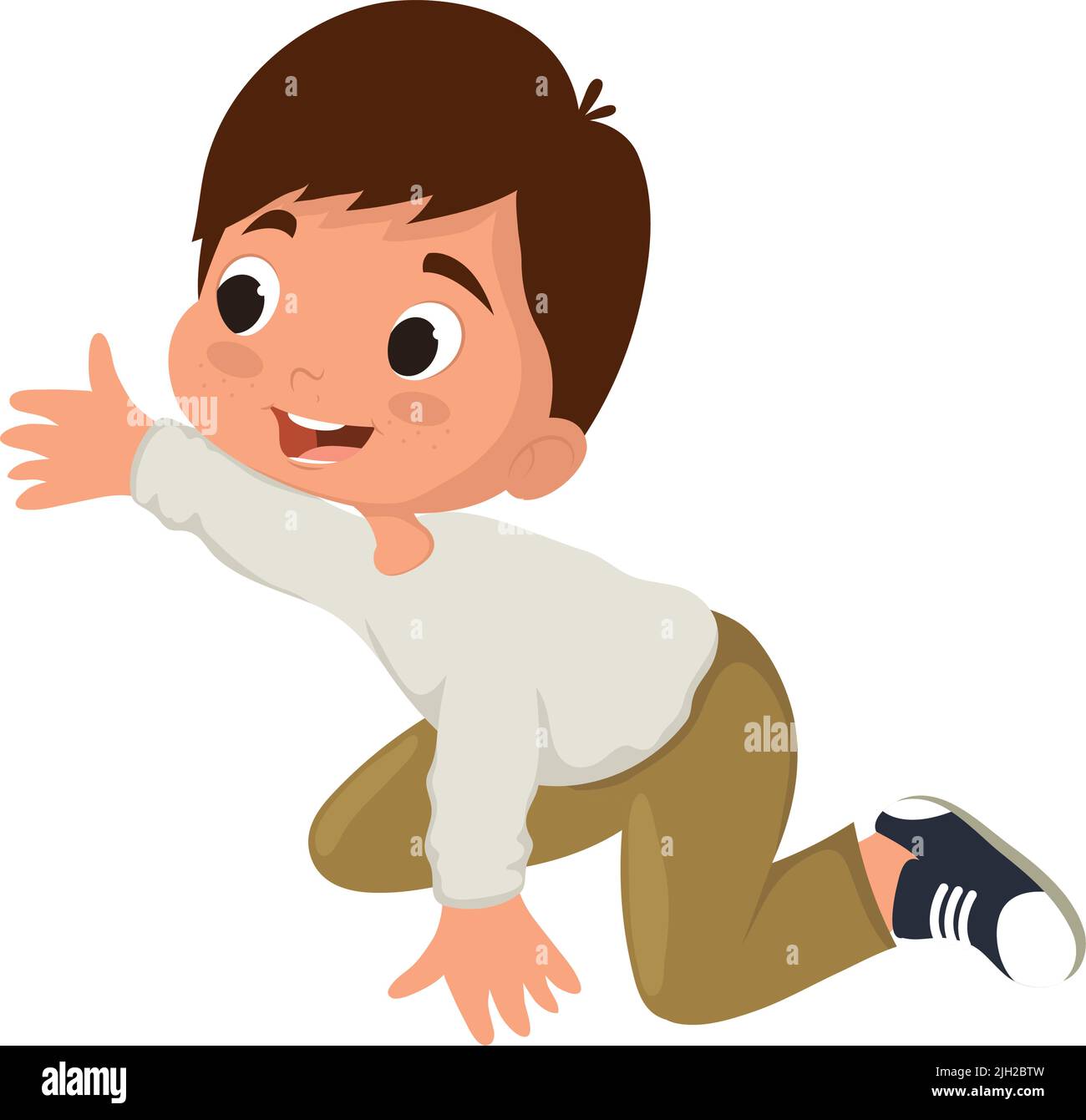 little boy playing comic character Stock Vector Image & Art - Alamy