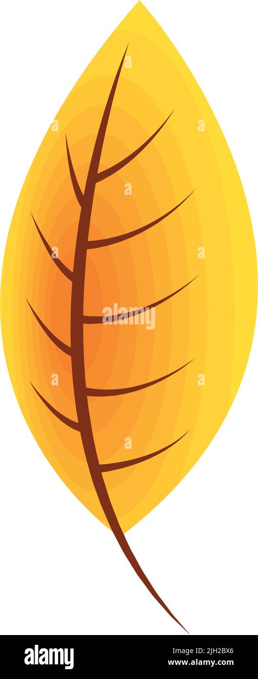 yellow autumn season leave icon Stock Vector Image & Art - Alamy