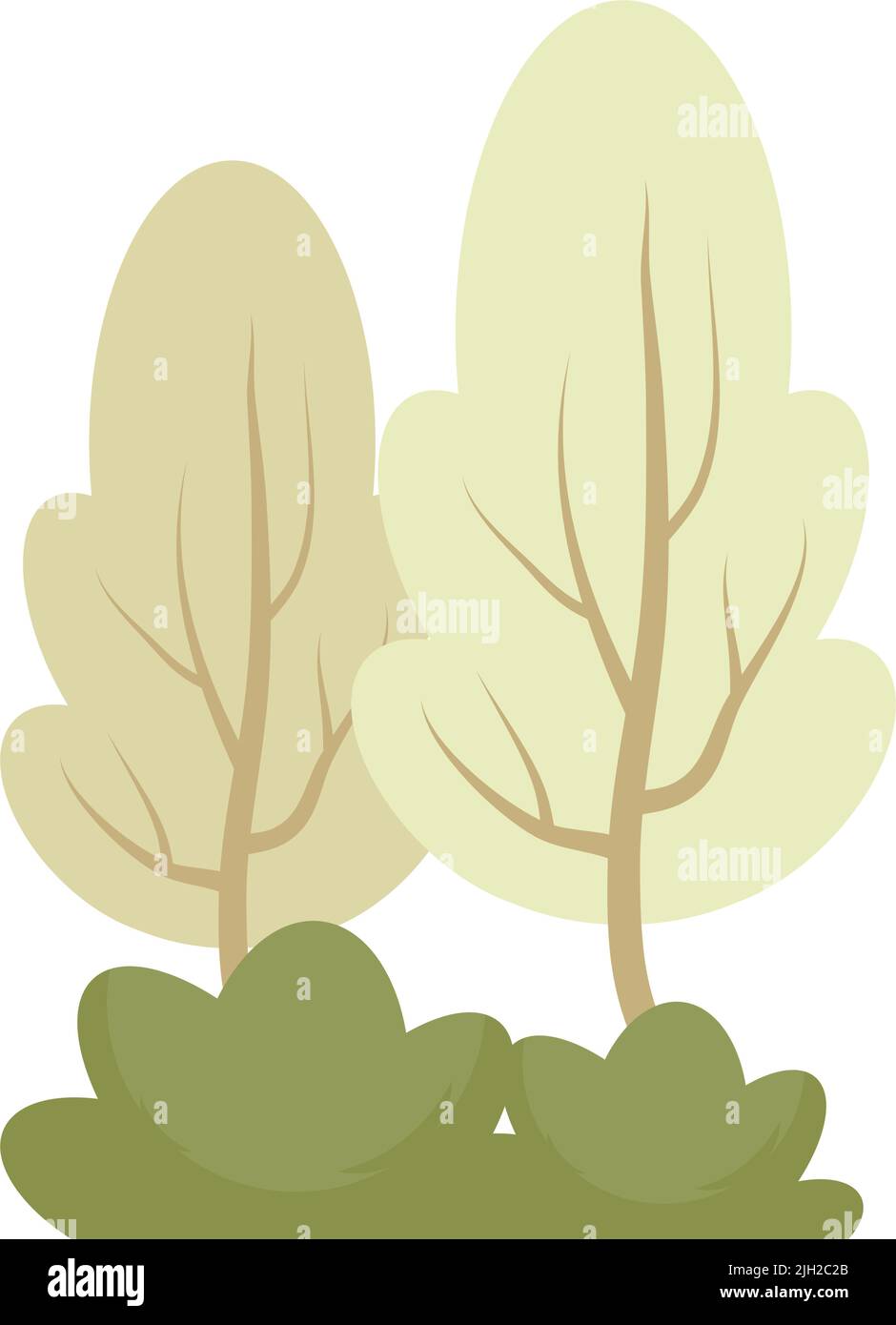trees plants forest nature scene Stock Vector Image & Art - Alamy