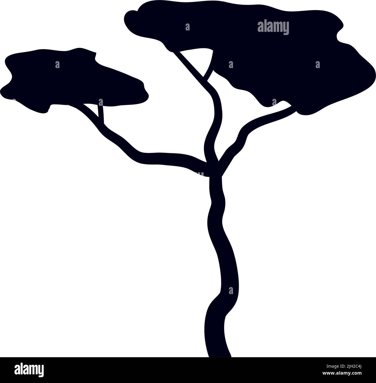 tree plant silhouette style icon Stock Vector Image & Art - Alamy
