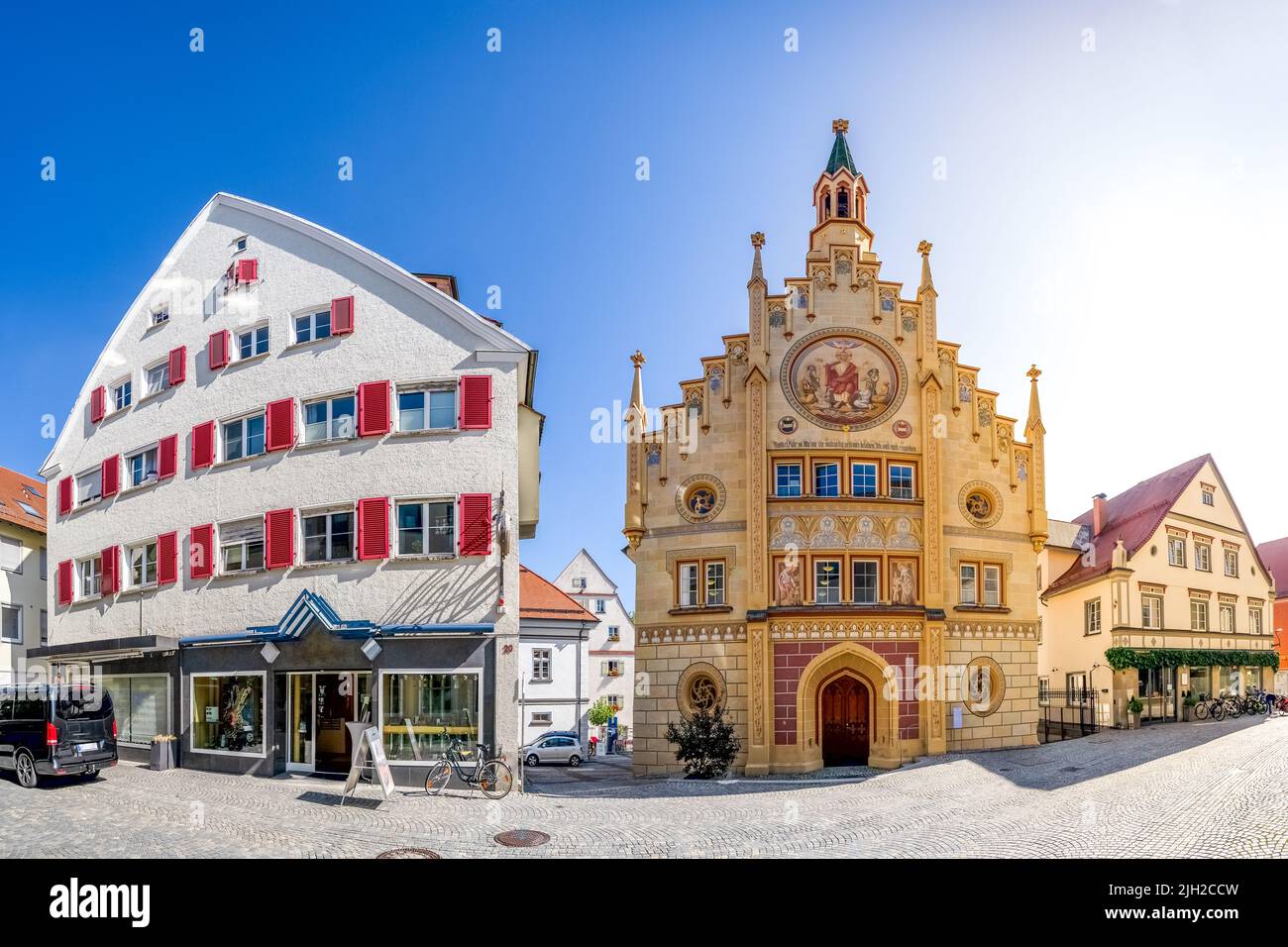 Old Town in Bad Waldsee, Germany Stock Photo