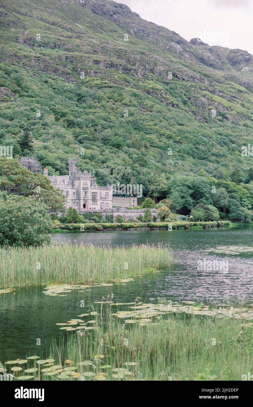 Kylemore Abbey in County Galway, Ireland Stock Photo
