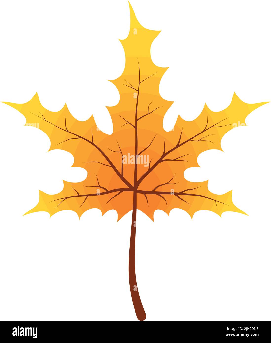 autumn maple leaf nature icon Stock Vector Image & Art - Alamy