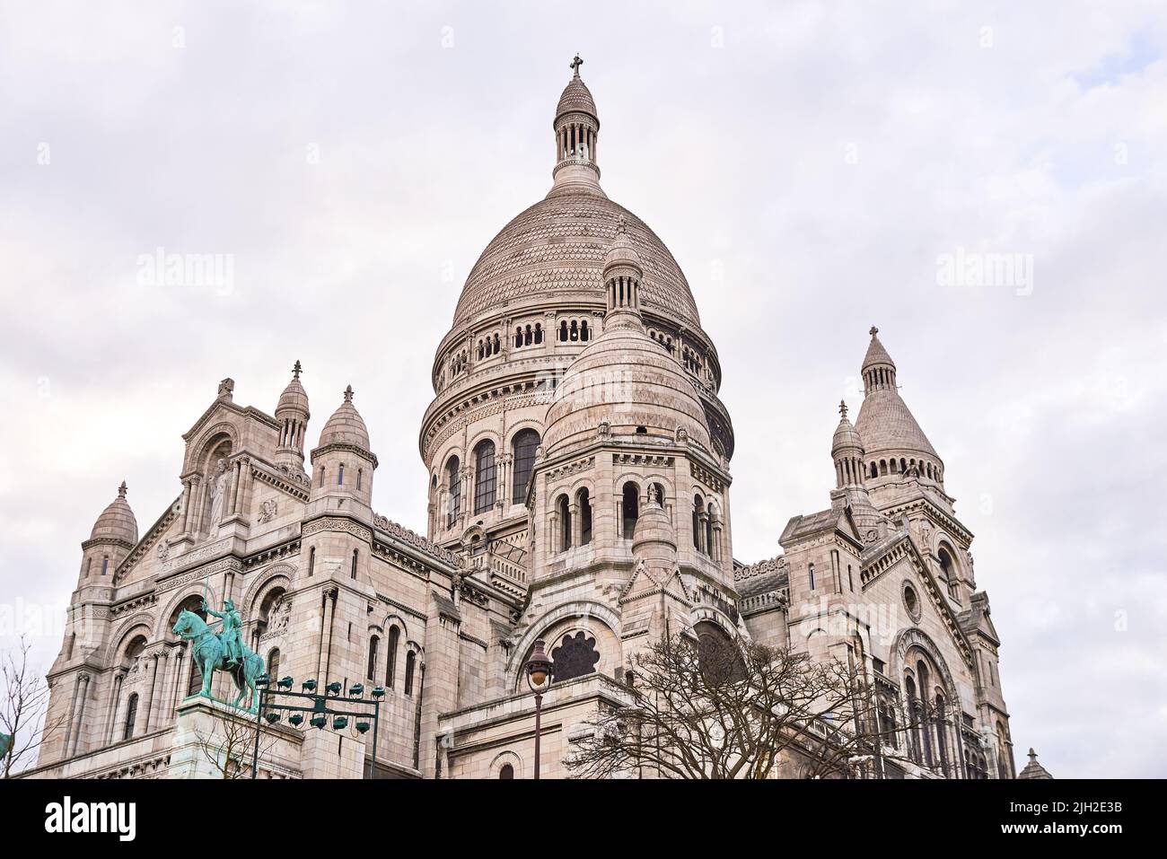 The Basilica of the Sacred Heart of Paris (Sacre-Cueur) Stock Photo