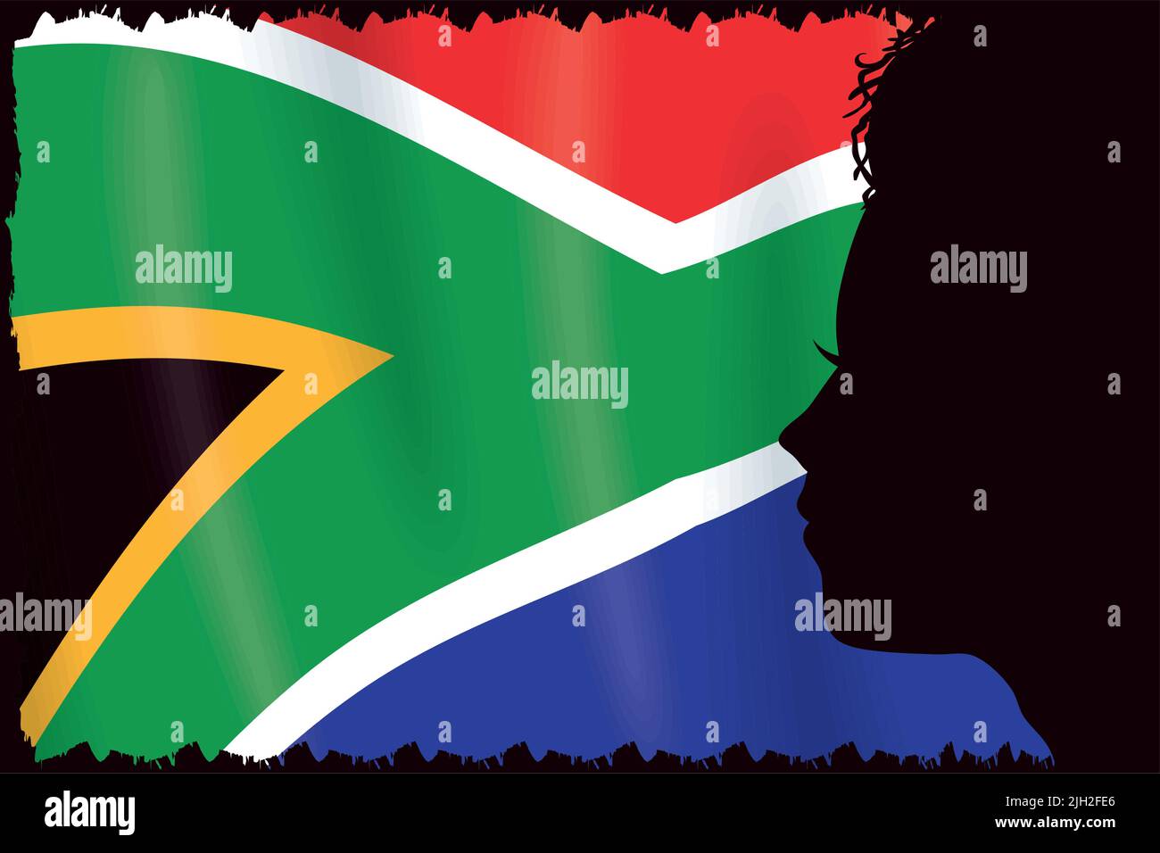 heritage day flag and profile scene Stock Vector Image & Art Alamy