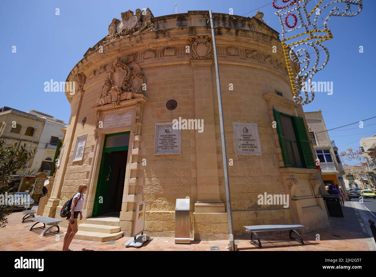 Island of Gozo, Malta July 7, 2022. Images of various tourist