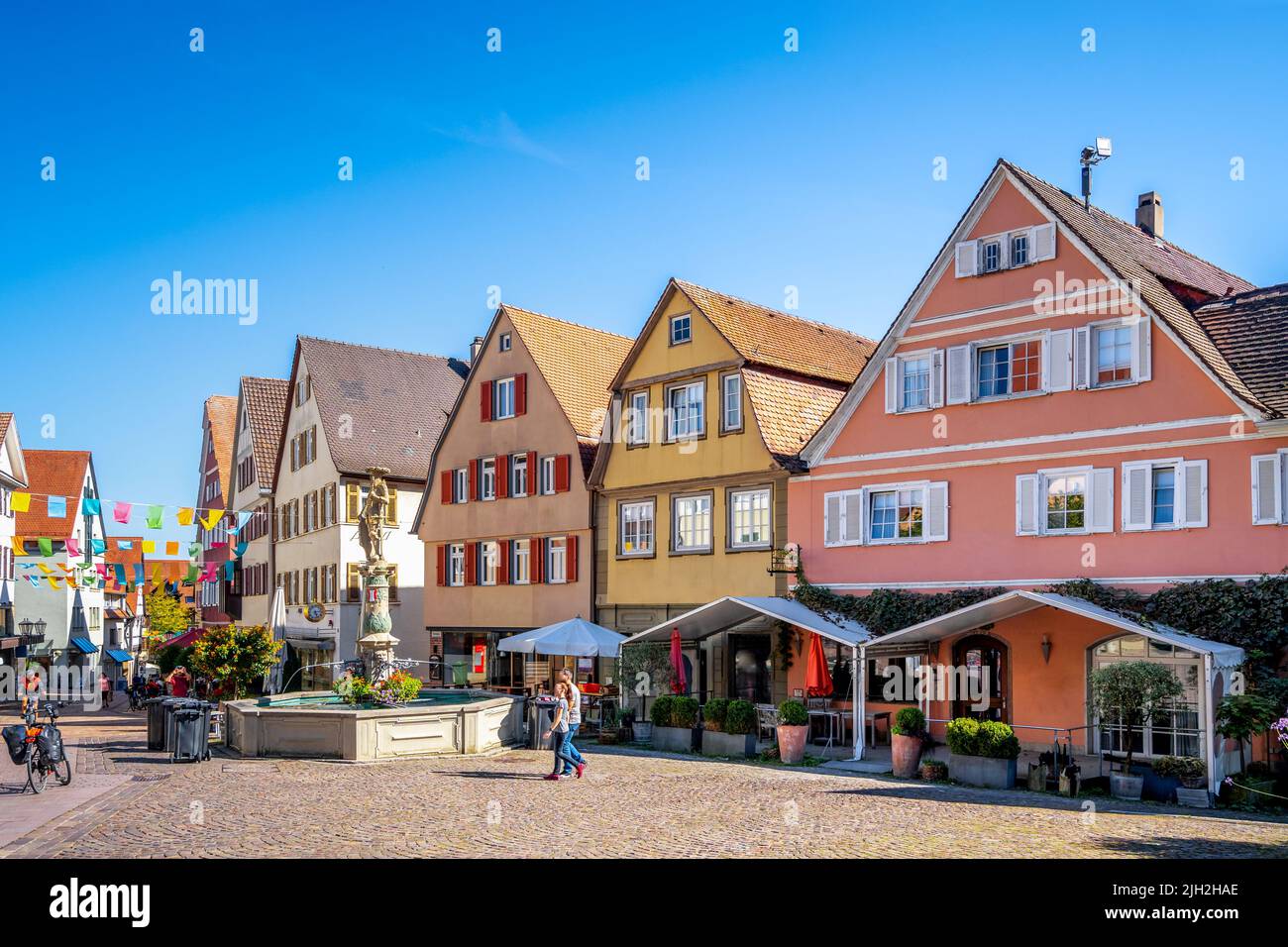 Historical city of Bietigheim Bissingen, Baden Wuerttemberg, Germany Stock Photo