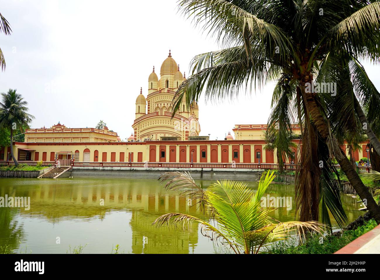 DAKSHINESWAR TEMPLE CORNER VIEW | Dakshineswar temple is famous for cultural and religious belief among the indian. Stock Photo