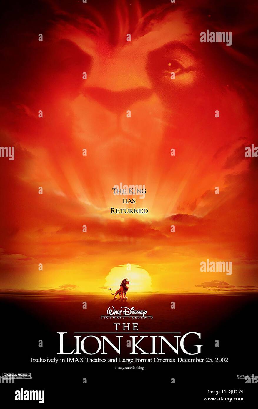 MOVIE POSTER, THE LION KING, 1994 Stock Photo
