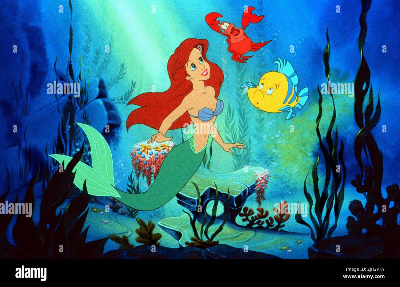 ARIEL,SEBASTIAN,FLOUNDER, THE LITTLE MERMAID, 1989 Stock Photo Alamy