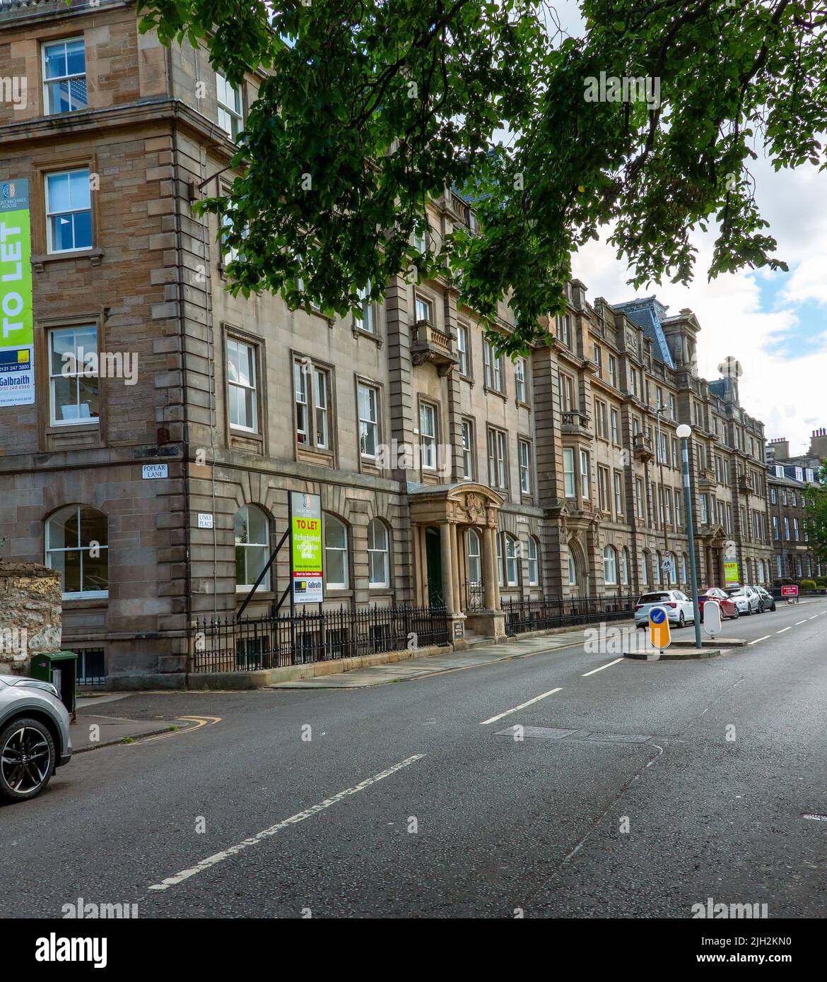 Office space to rent out in Leith, Edinburgh, Scotland Stock Photo