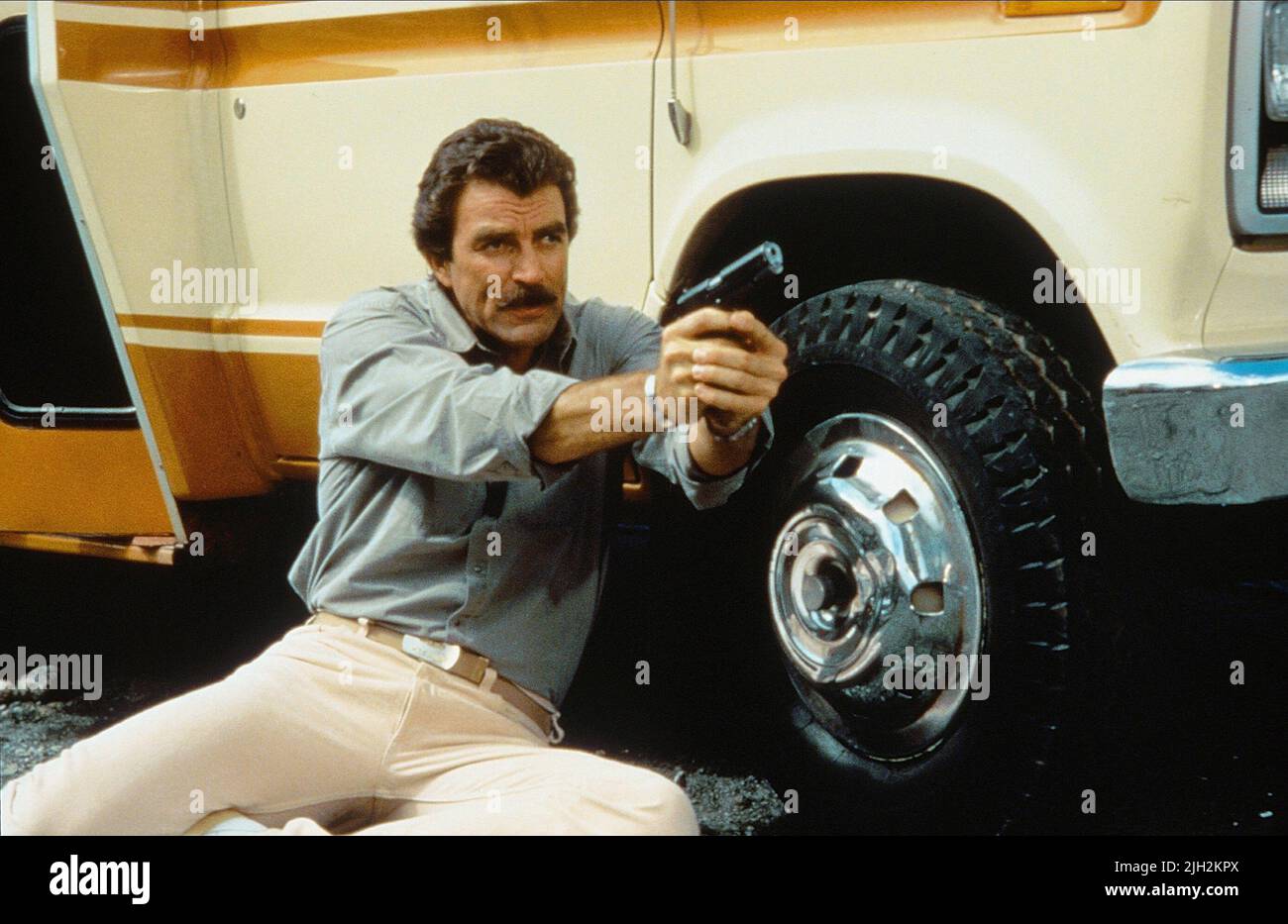 TOM SELLECK, MAGNUM  P.I., 1980 Stock Photo