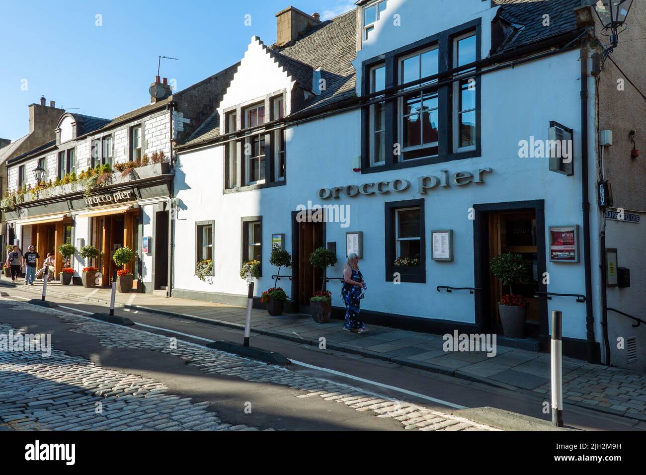 Orroco Bar and Restaurant on the High Street  in South Queensberry, Scotland, UK Stock Photo