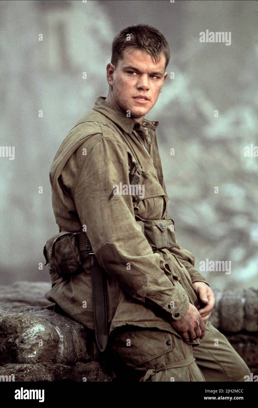 Matt damon saving private ryan 1998 stock photo alamy