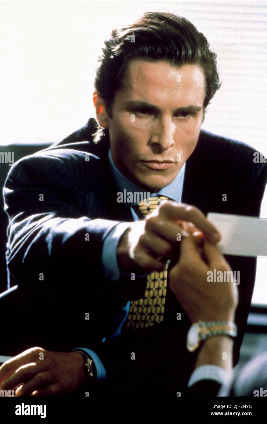 CHRISTIAN BALE, AMERICAN PSYCHO, 2000 Stock Photo Alamy