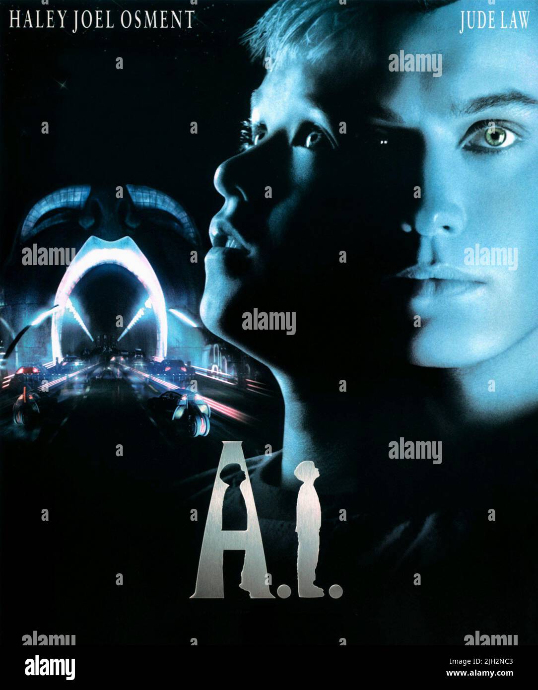 FILM POSTER, A.I. ARTIFICIAL INTELLIGENCE, 2001 Stock Photo
