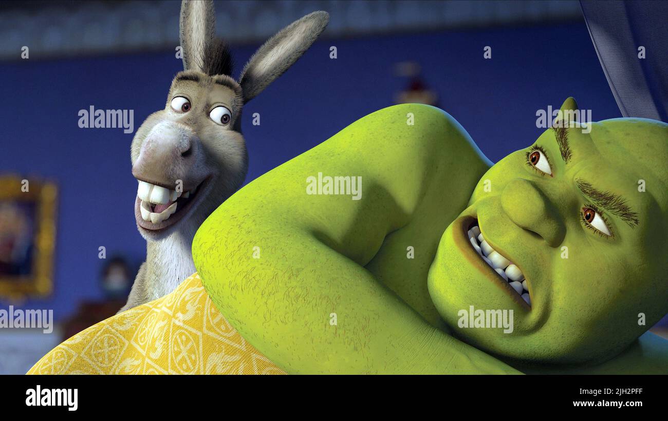 DONKEY,SHREK, SHREK THE THIRD, 2007 Stock Photo