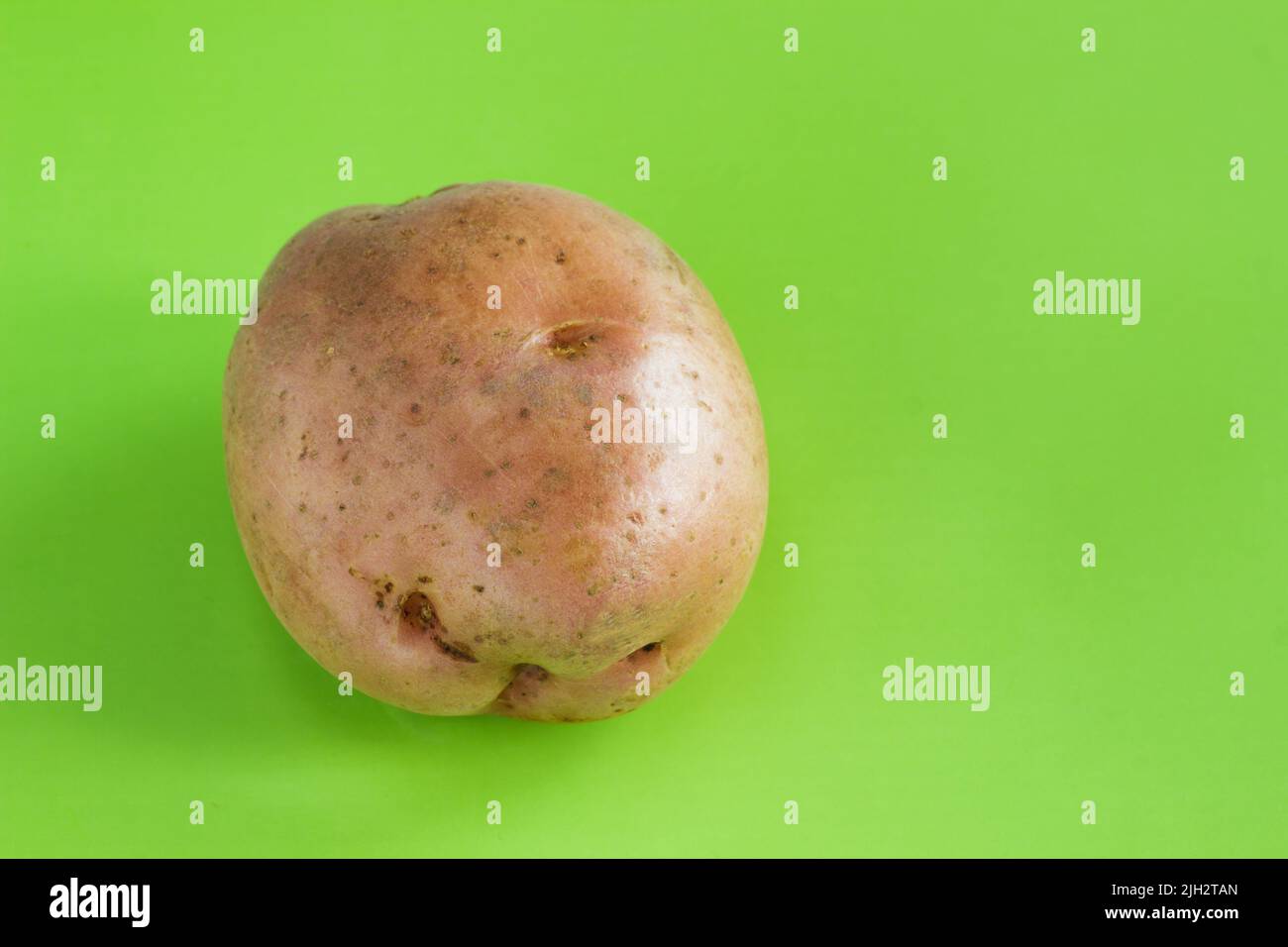 Potato Tuber on green Stock Photo Alamy